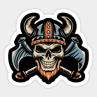 American Traditional Vikings Tattoo Sticker